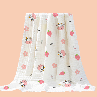 Un'immagine viva di quattro strati ha modellato il cotone Gauze Fabric Health 40S
