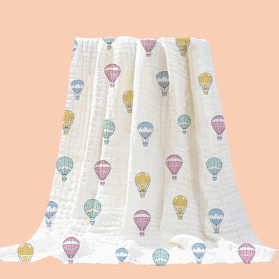 il bambino di stampa 100%Cotton fascia lo svago tessuto 40S casuale delle donne tre strati che gli infanti coprono il tessuto generale di Guze di crêpe