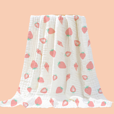 il bambino di stampa 100%Cotton fascia lo svago tessuto 40S casuale delle donne tre strati che gli infanti coprono il tessuto generale di Guze di crêpe