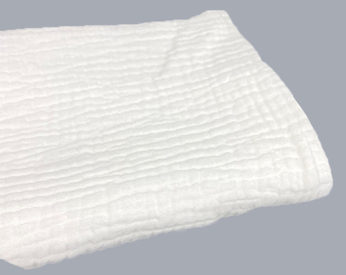 La larghezza a 57 pollici di Gauze Fabric di crêpe puro morbido del cotone pela amichevole