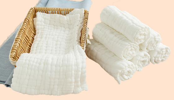 Il crêpe a più strati quattro strati ha barrato la copertura di Gauze Fabric Swaddle Blanket Nursing