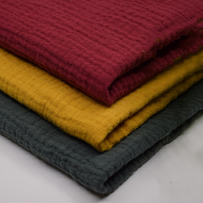 156X120 crêpe Gauze Fabric 40SX40S Gauze Blanket No Flurescent Agant organico