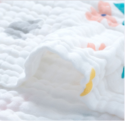 I sei strati respirabili drappeggiano con crespo Gauze Fabric Gauze Swaddle Fabric 40SX40S