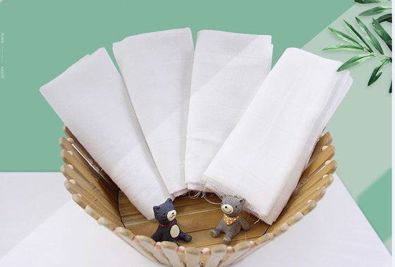 Cotone naturale a 53 pollici Gauze Fabrics For Baby 145gsm nessun agente di Flurescent
