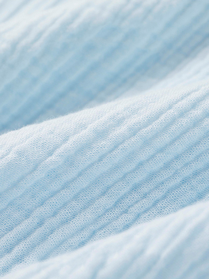 3 strati di salute blu-chiaro di 40S 110*100 Gauze Fabric Infant Bath Towels