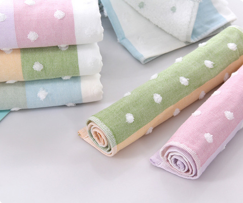 Tessuto vivo del jacquard del cotone di crêpe 100 del modello tre strati