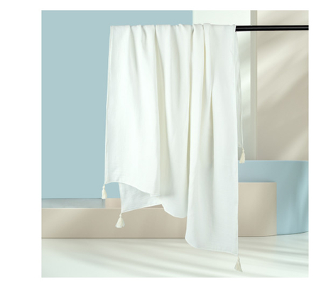 Crêpe verde naturale Gauze Fabric 180GSM 145X120 tre strati