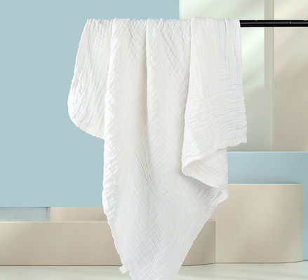 strato 220GSM dei pannolini 4 di Gauze Fabric Twistless Cotton Gauze di crêpe 165X135