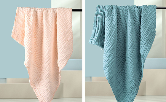strato 220GSM dei pannolini 4 di Gauze Fabric Twistless Cotton Gauze di crêpe 165X135