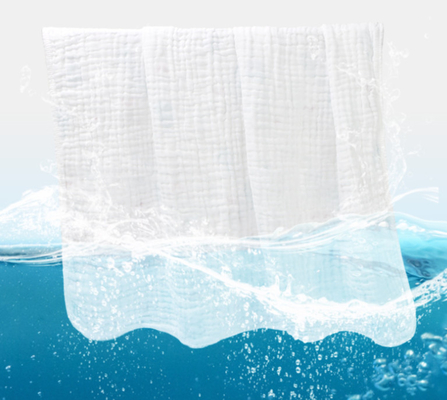 130X90 crêpe bianco Gauze Fabric