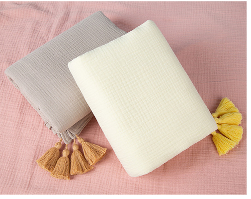 strato 220GSM dei pannolini 4 di Gauze Fabric Twistless Cotton Gauze di crêpe 165X135