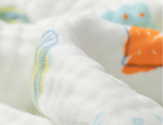 La fibra districata fascia Gauze Fabric For Newborn Wraps respirabile