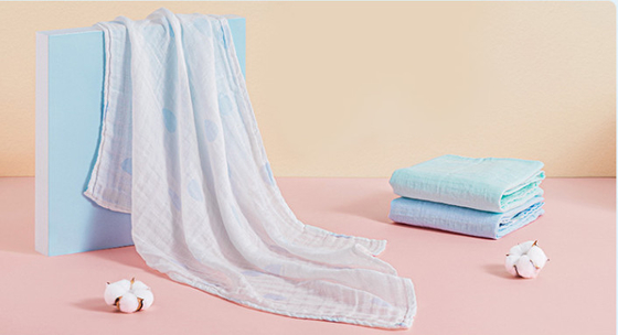 stabilità del colore modale blu di Gauze Towels tessuta cassaforte 100% del bambino 30S forte