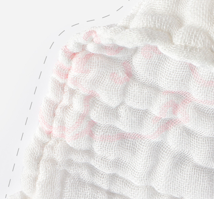 Coperta bianca 180GSM 195GSM della mussola del cotone di Multilayers comoda