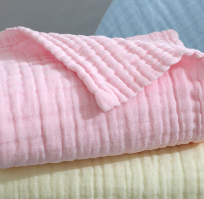 Coperta bianca 180GSM 195GSM della mussola del cotone di Multilayers comoda