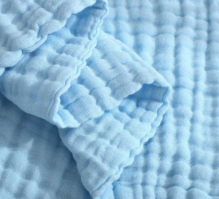 Coperta bianca 180GSM 195GSM della mussola del cotone di Multilayers comoda