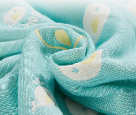 Assorbimento di acqua comodo materiale pettinato crêpe del jacquard del cotone forte