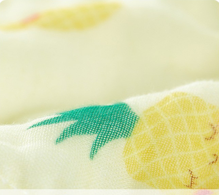 Sostenibile neonato di stampa animale di Gauze Fabric Swaddle Wrap For del cotone organico