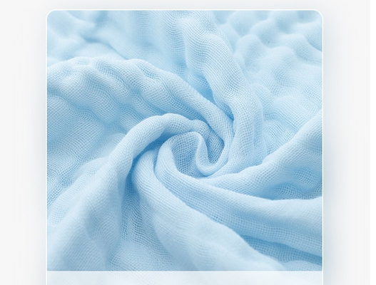 Fibra di tintura sicura Gauze Fabric sgualcito Gauze Fabric elastico a 53 pollici