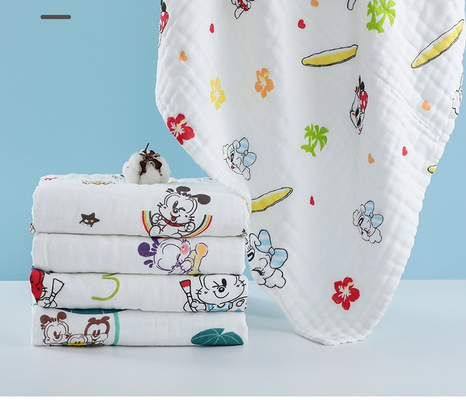 100% Gauze Fabric stampato di bambù