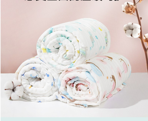 Un'abitudine di tre strati ha stampato Gauze Fabric
