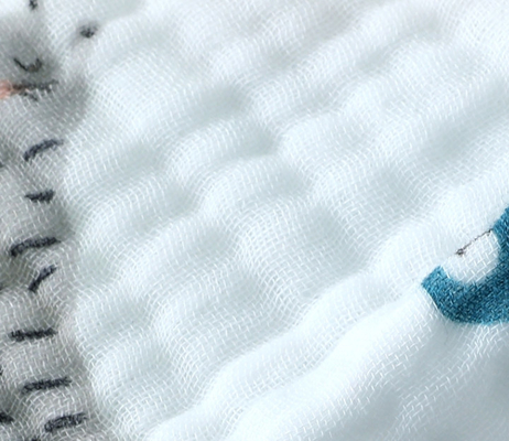 Un'abitudine di tre strati ha stampato Gauze Fabric