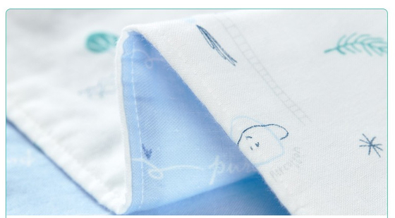 Stampando il crêpe naturale spesso 260GSM della fibra 40S fasci gli asciugamani di bagno generali del pannolino riguardano sei strati di Gauze Cotton Fabric