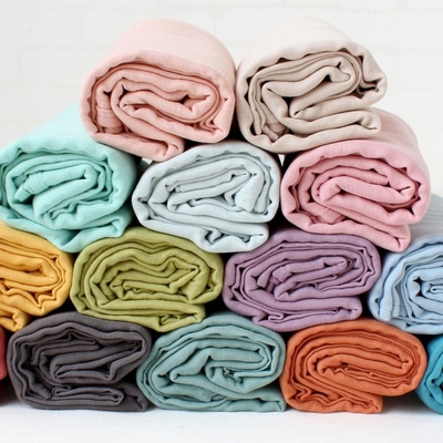 Nessun tessuto fluorescente 135gsm di Gauze Muslin Blanket Crinkle Muslin dell'agente