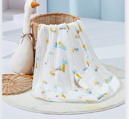 Gauze Fabric For Infants Clothing naturale di stampa animale adorabile 200GSM