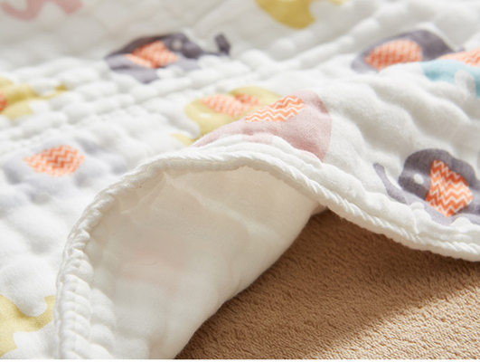 Gauze Fabric For Infants Clothing naturale di stampa animale adorabile 200GSM