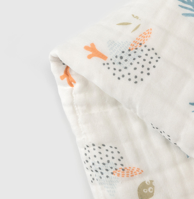 Gauze Fabric For Infants Clothing naturale di stampa animale adorabile 200GSM