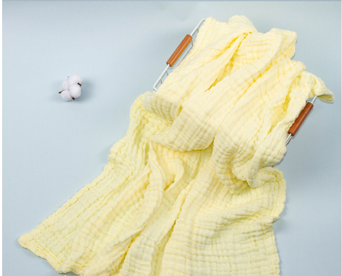 Solidità che tinge il cotone naturale blu di Gauze Fabric Chick Autumn Combed