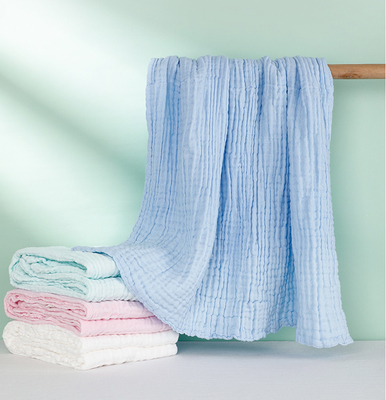 Solidità che tinge il cotone naturale blu di Gauze Fabric Chick Autumn Combed