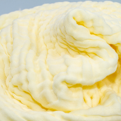 Asciugamani di bagno gialli rosa a più strati del neonato di Gauze Fabric 165GSM