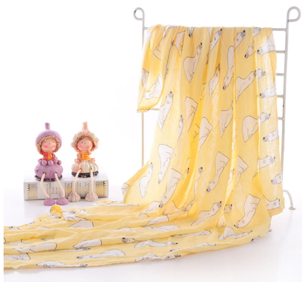 Mussola viva Gauze Fabric By The Yard del modello 40S 115GSM per l'abbigliamento dei bambini