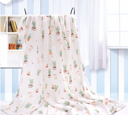 Mussola animale Gauze Blanket dell'iarda 110GSM di Gauze Muslin Fabric By The del doppio della stampa