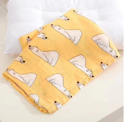 Coperte di ricezione infantili naturali di Gauze Fabric 110GSM del doppio della mussola