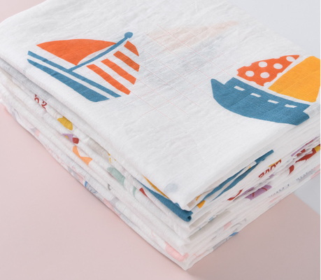 Il doppio stampato normale Gauze Fabric By The Metre fascia 120X120 generale non che irrita