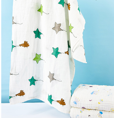 Il doppio stampato normale Gauze Fabric By The Metre fascia 120X120 generale non che irrita