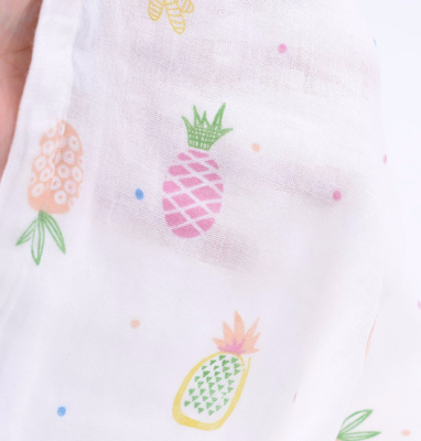 Doppio 100% della piega del cotone 120GSM Gauze Fabric No Fluoscent Agent