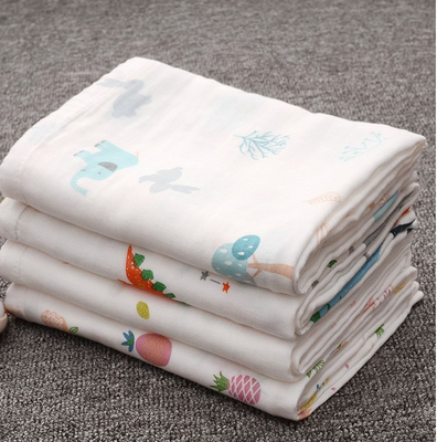 Doppio Gauze Print Fabric Antibacterial Crinkled Gauze Fabric dell'immagine dell'uccello