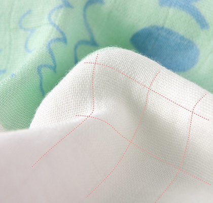 Doppio bianco a più strati Gauze Fabric
