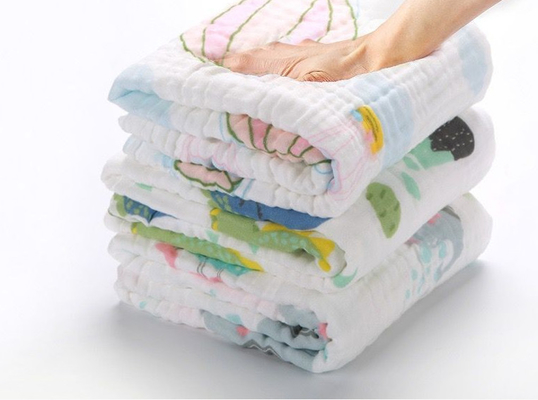 Cotone puro degli infanti 40S elettricità statica di Gauze Fabric For Newborn Clothes di 4 strati anti