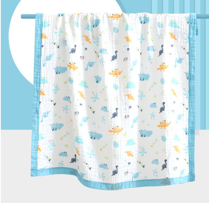 Strato adorabile Gauze Fabric 200gsm di stampa 4 degli animali nessun agente fluorescente