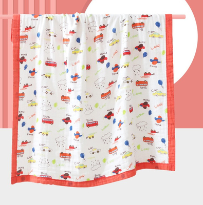 Strato adorabile Gauze Fabric 200gsm di stampa 4 degli animali nessun agente fluorescente