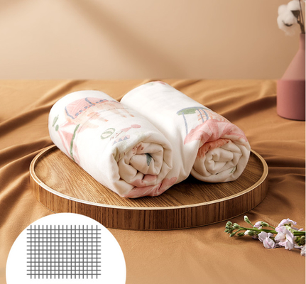 Strato adorabile Gauze Fabric 200gsm di stampa 4 degli animali nessun agente fluorescente