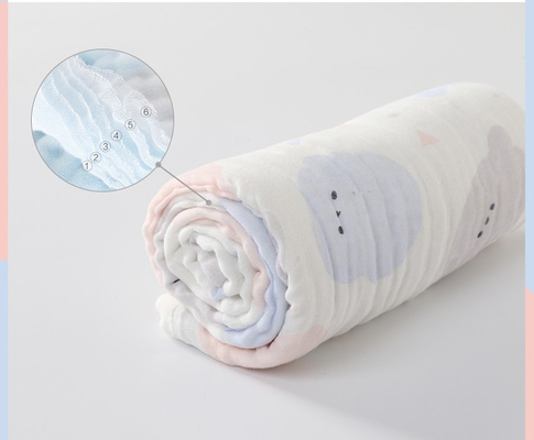 Tessuto infantile di assorbimento lanuginoso di 40S 250GSM Gauze Cloth Fabric Good Water