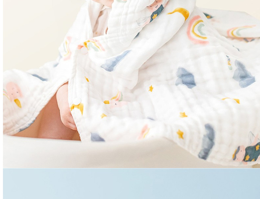 Eco Gauze Fabric Baby Gauze Blankets naturale amichevole 100m/rotolo
