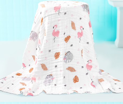 Eco Gauze Fabric Baby Gauze Blankets naturale amichevole 100m/rotolo