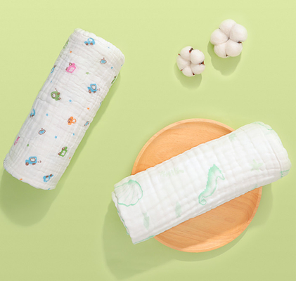Piega a più strati pettinata Gauze Blanket Soft Gauze Fabric del cotone